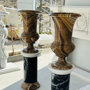 Luxury Marble Urn on Pedestal
